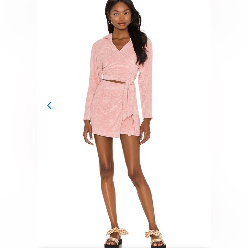 NWT Lovers and Friends Tamara Sweatshirt‎ in Candy Pink Size  Small Revolve Wrap
